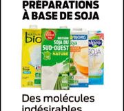 Préparations à base de soja. Retour sur notre évaluation